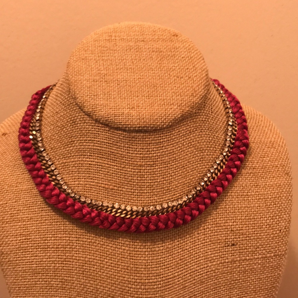 Braid collar necklace